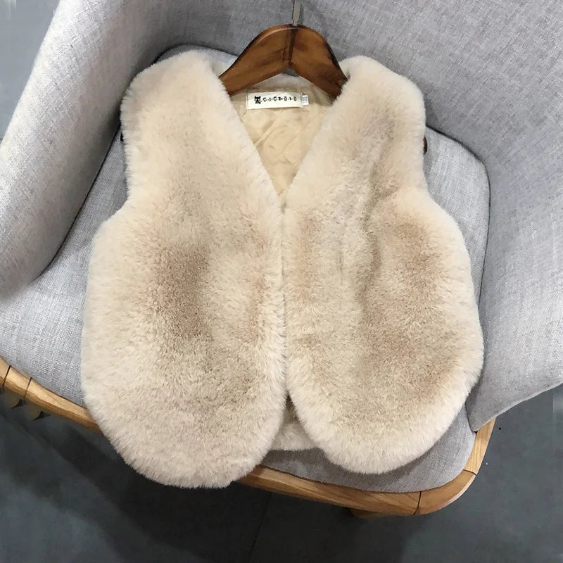 Faux Fur Vest Outerwear