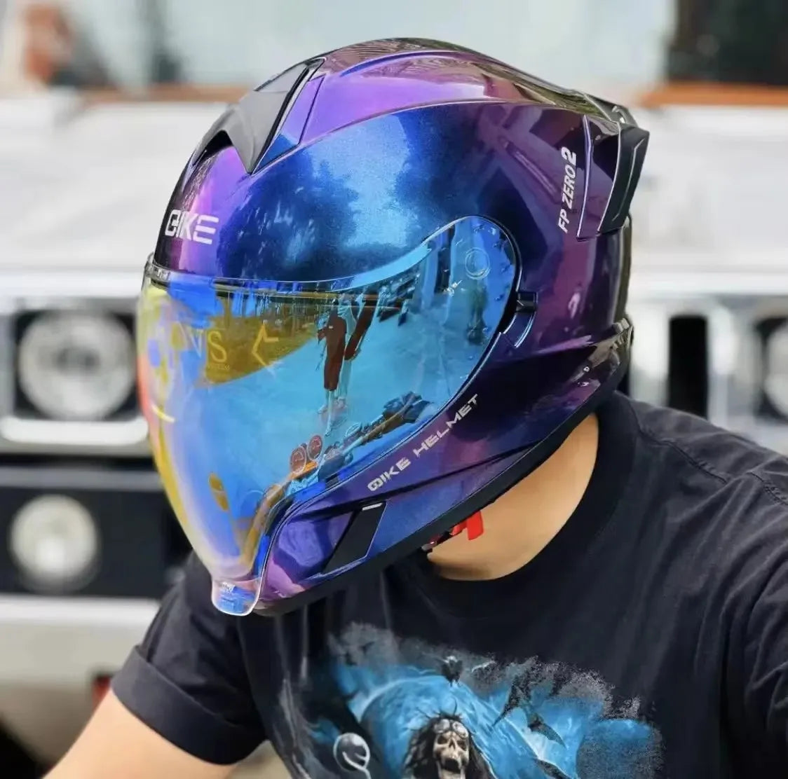 Motorcycle Helmet Full Face Double Lens