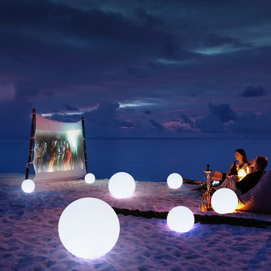 Waterproof LED Garden Ball Light Rechargeable