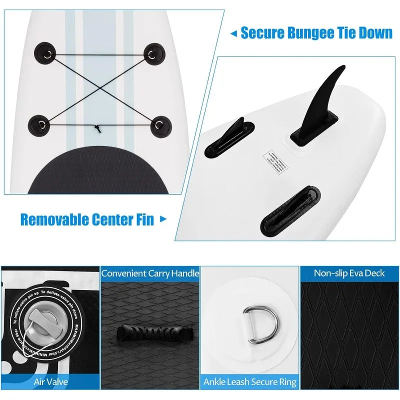 Goplus Inflatable Stand up Paddle Board Surfboard