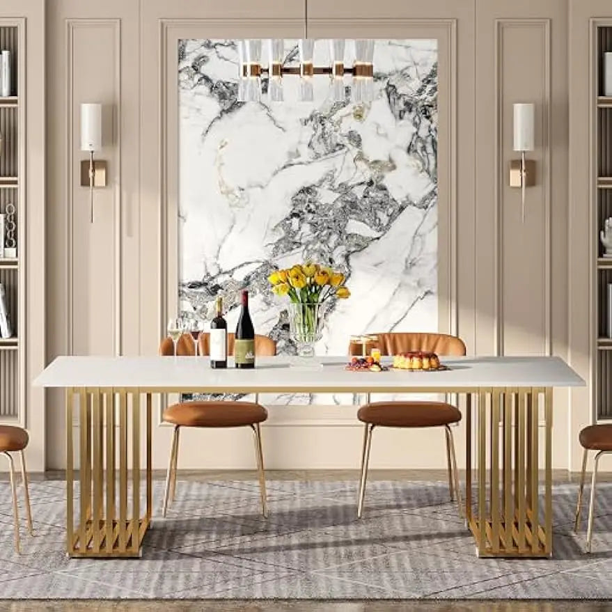 70.8 Inches Modern Dining Table for 6-8