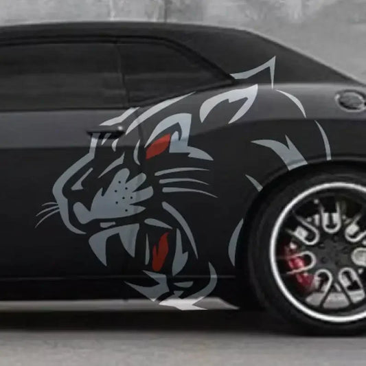 Large Cat Head Fits HellCat Challenger Vehicle Decal