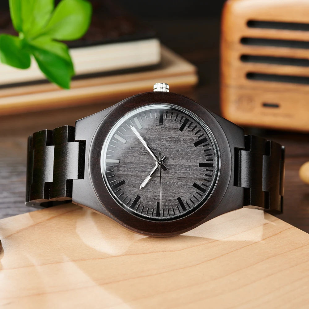 Natural Handcrafted Wooden Watches Lightweight