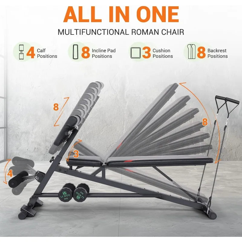 900LBS Adjustable Workout Bench
