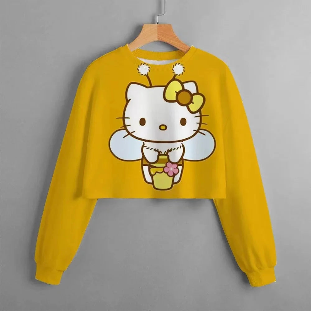 Disney Joint Classic Series Hello Kitty Printed Round Neck Top