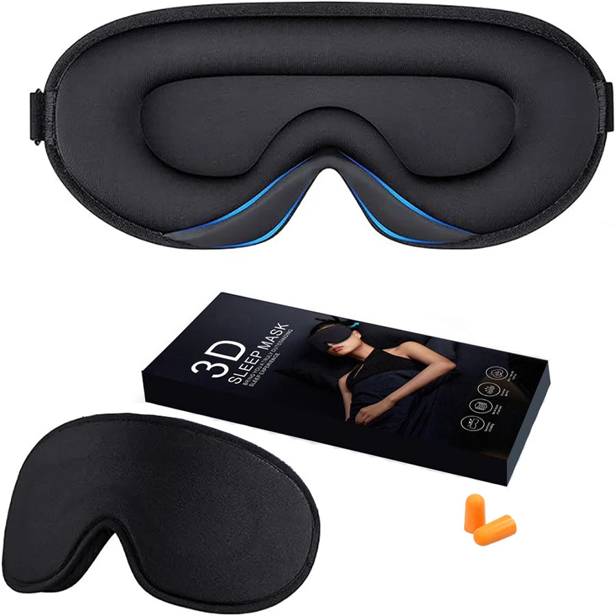 2pcs Total Blackout 3D Sleeping Mask