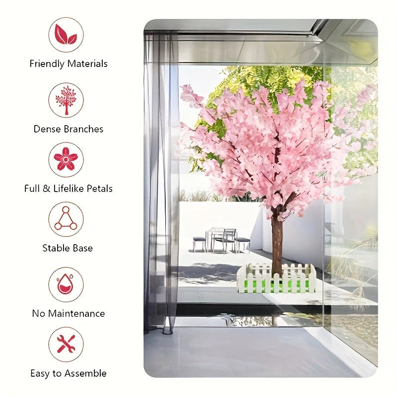 Handmade Artificial Cherry Blossom Pink Tree