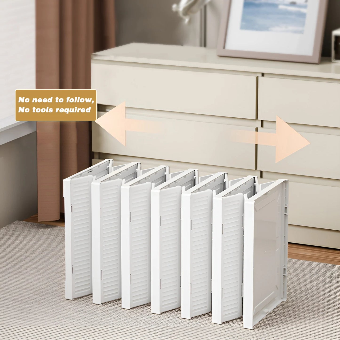 1x/2x Clear Shoes Cabinet Foldable