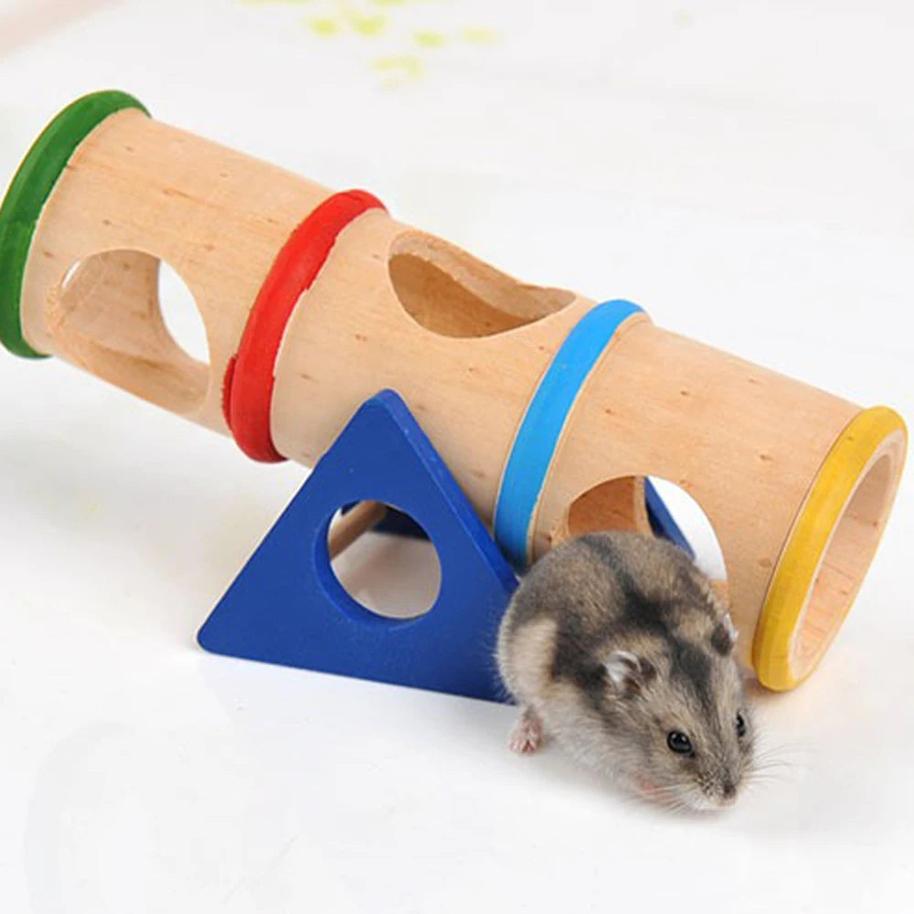 Pet Toy Wooden See-Saw Bucket for Hamsters