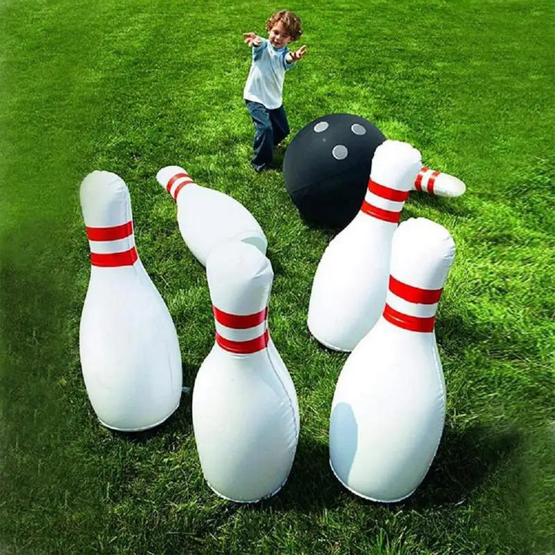 Inflatable Bowling Set Giant Outdoor Lawn Yard Game