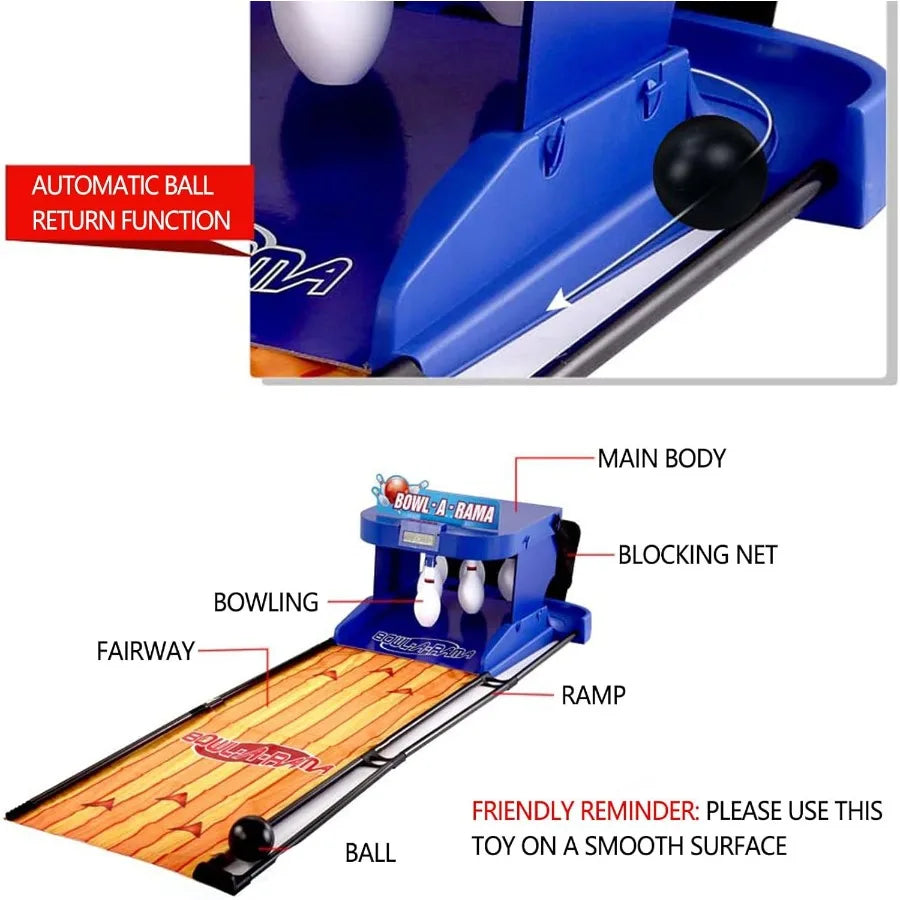 Electronic Bowling Alley Game with Automatic Reset