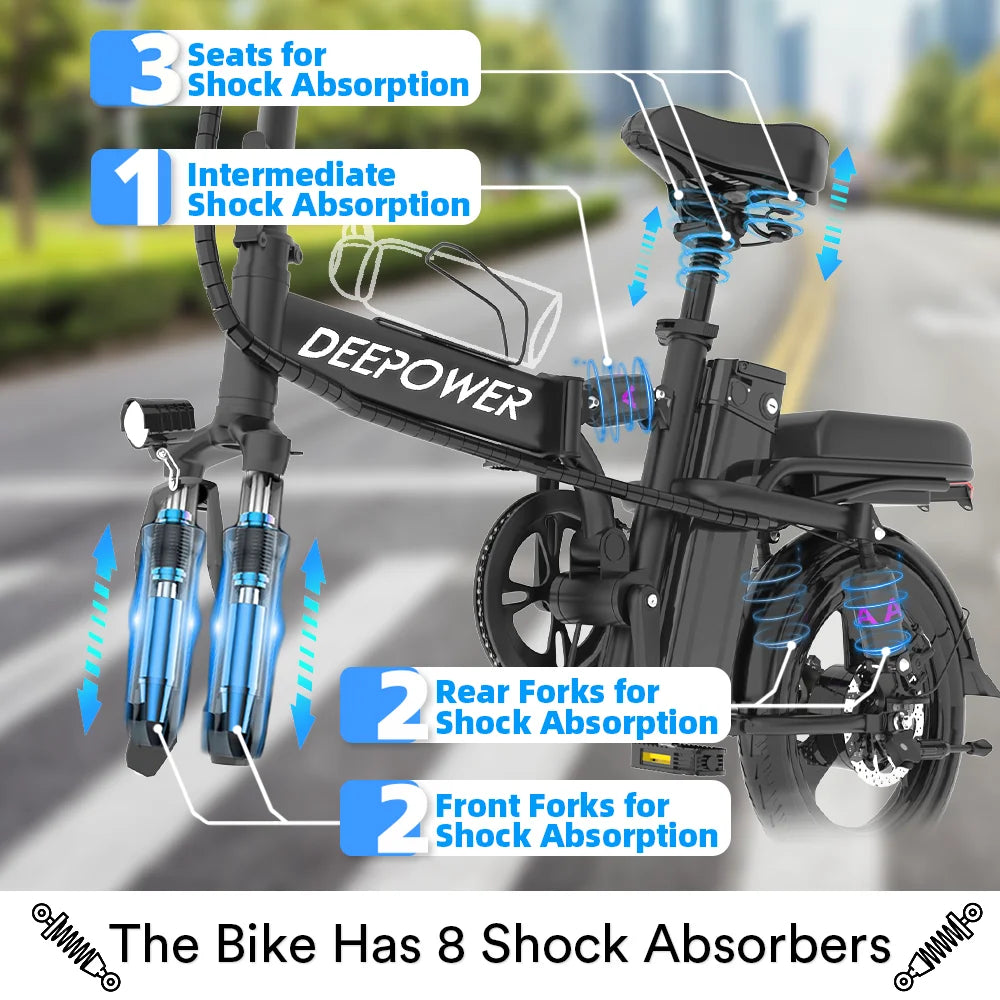 ebike 400W 48V 30AH Adult Fat Tire electric bike