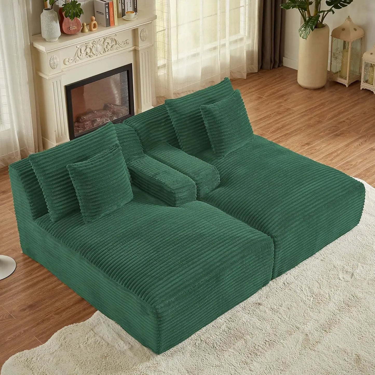 78” Oversized Double Chaise Lounge