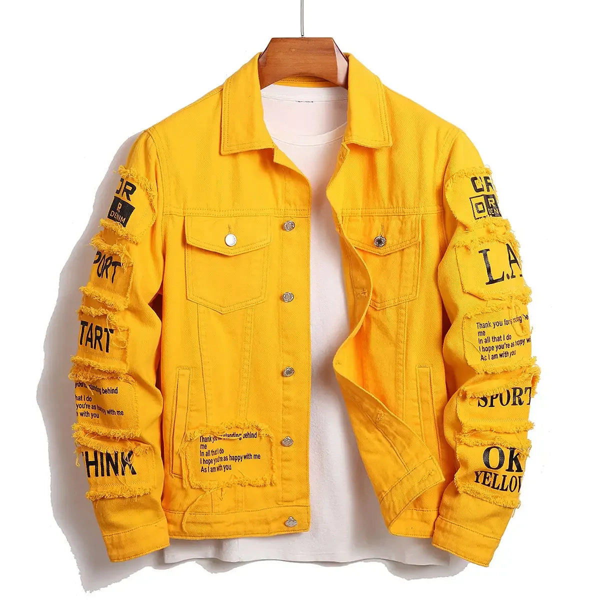 Denim Cotton Stretch Trucker Jacket for Men