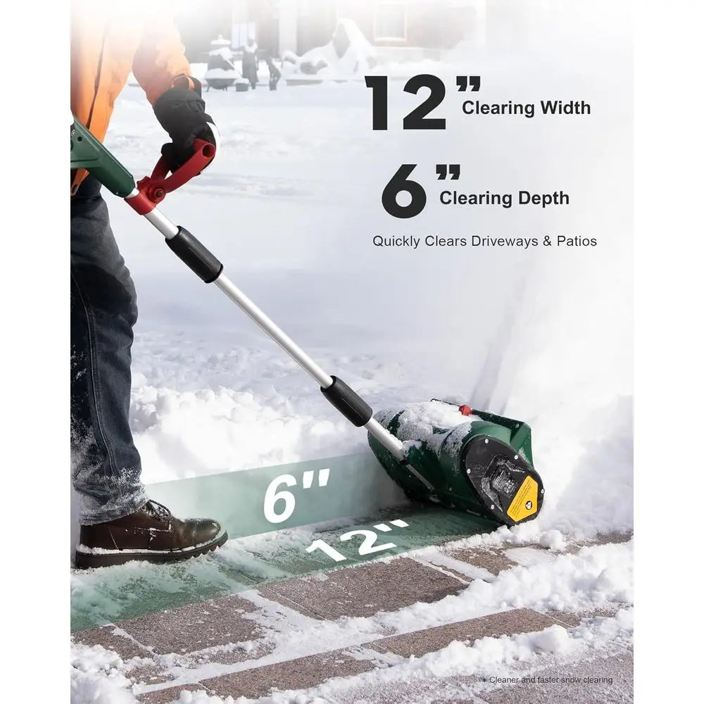 Brushless 12” Cordless Snow Blower Electric