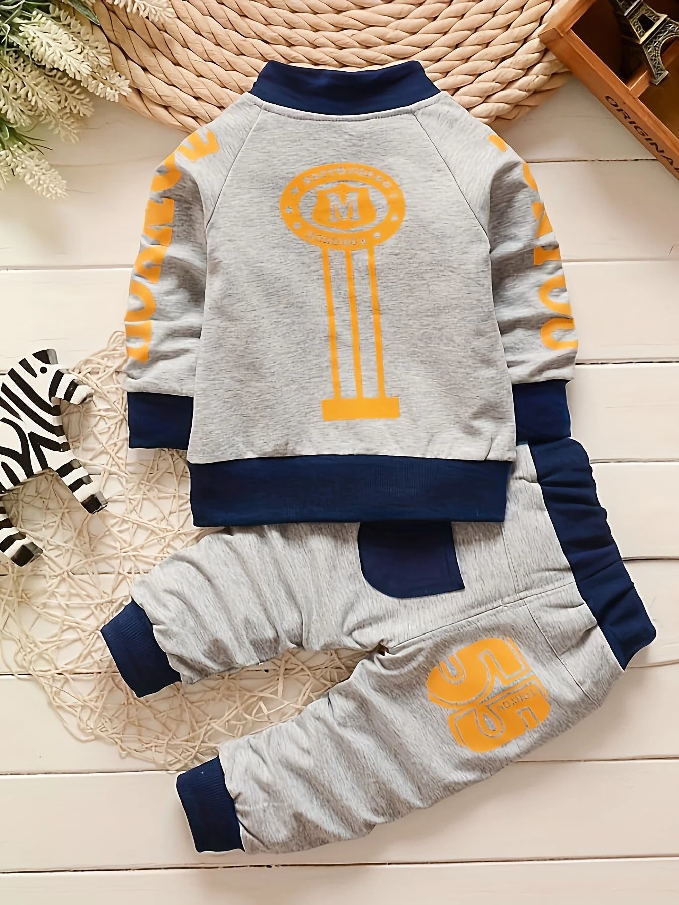Toddler Boys Loose Sports Pants 3-Piece Set
