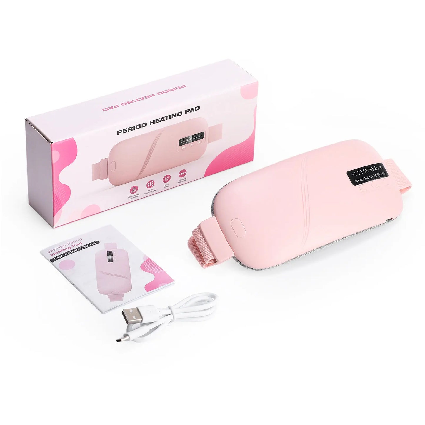 5 Modes Electric Heating Vibration Waist Massage Belt