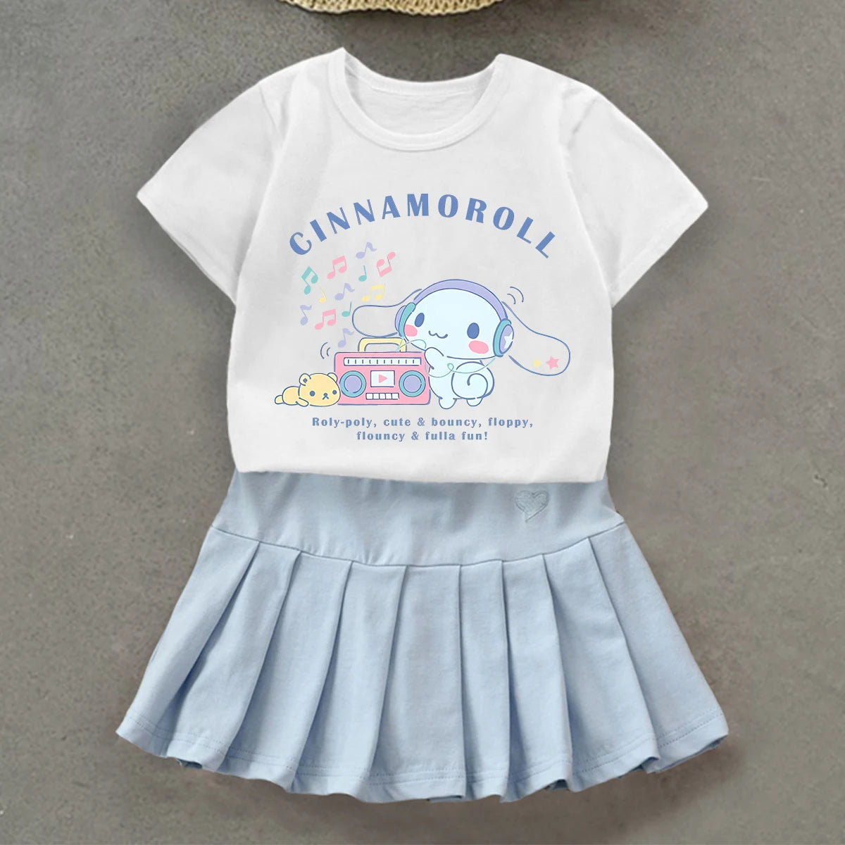 Cinnamoroll T-Shirt & Pleated Skirt Set