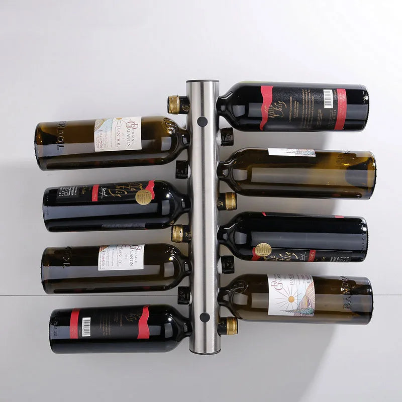 Creative Design Stainless Steel Wine Rack Wall Mounted