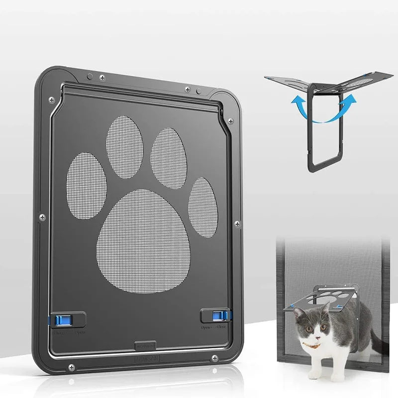 Dog Cat Door Lockable Magnetic Screen