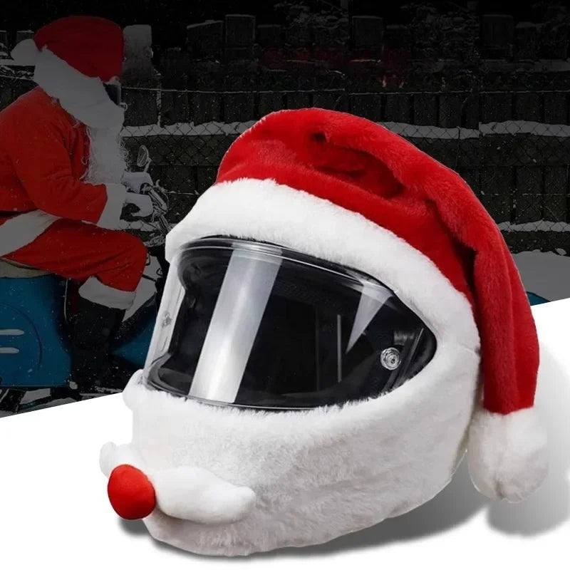 Cartoon Motorcycle Helmet Cover Fluffy Plush
