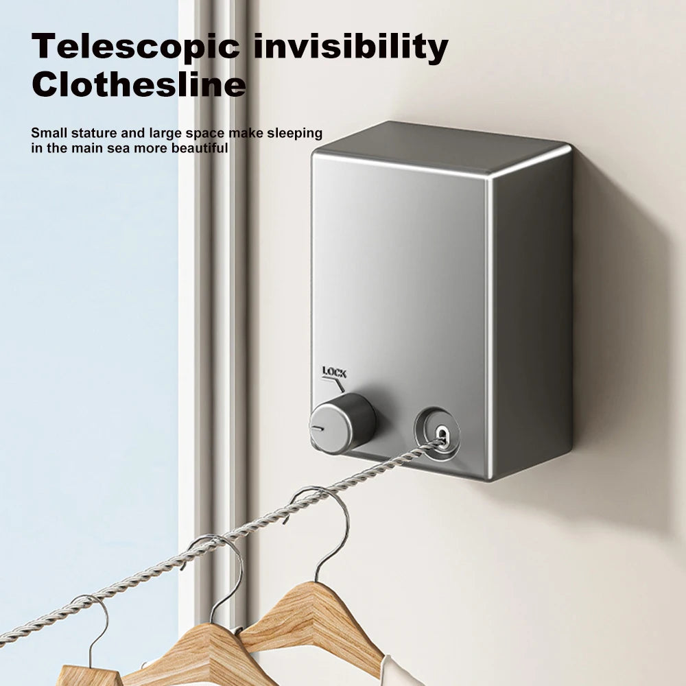 Retractable Clothesline Stainless Seel Pull-Out