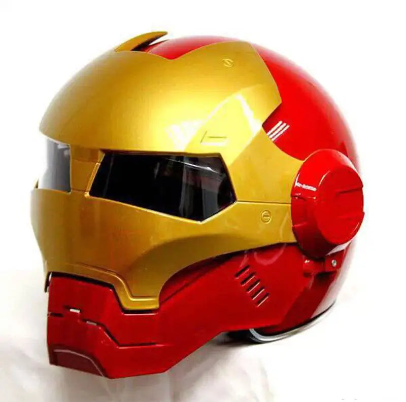 Red Gold MASEI motorcycle open face helmet