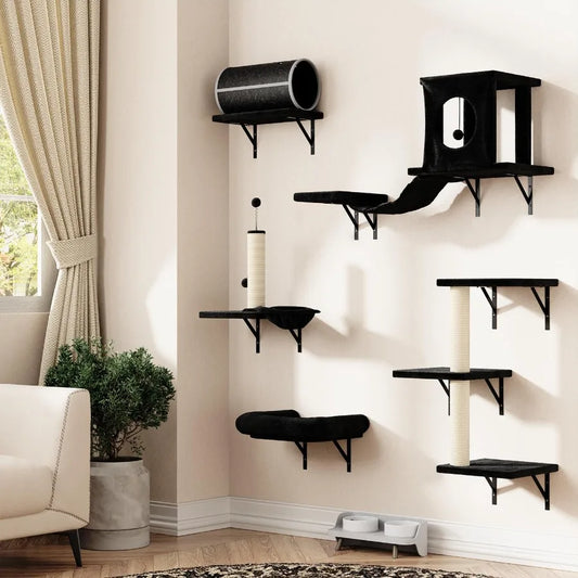 7-in-1 Wall Mounted Cat Climber Set
