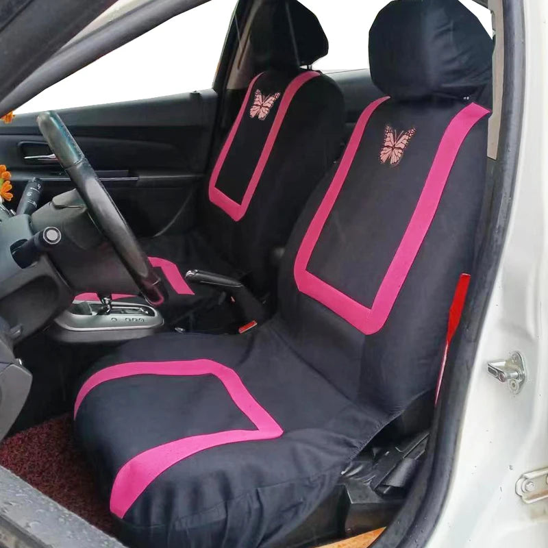 Carnong Covers Car Seats Protector Driver Universal Cute Butterfly Soft Comfortable Duster Vechile Auto Interior Pet Accessories