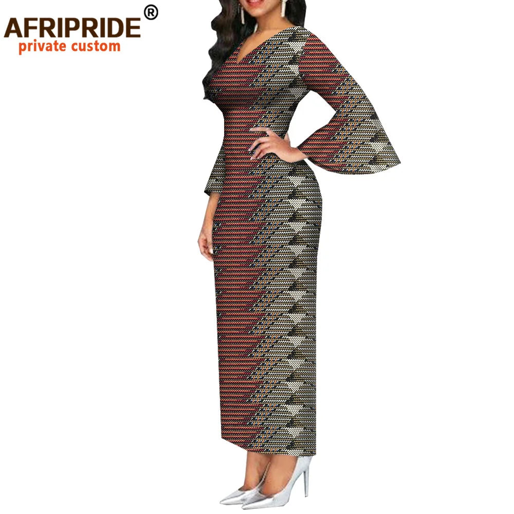 African Dashiki Bodycon Long Dress