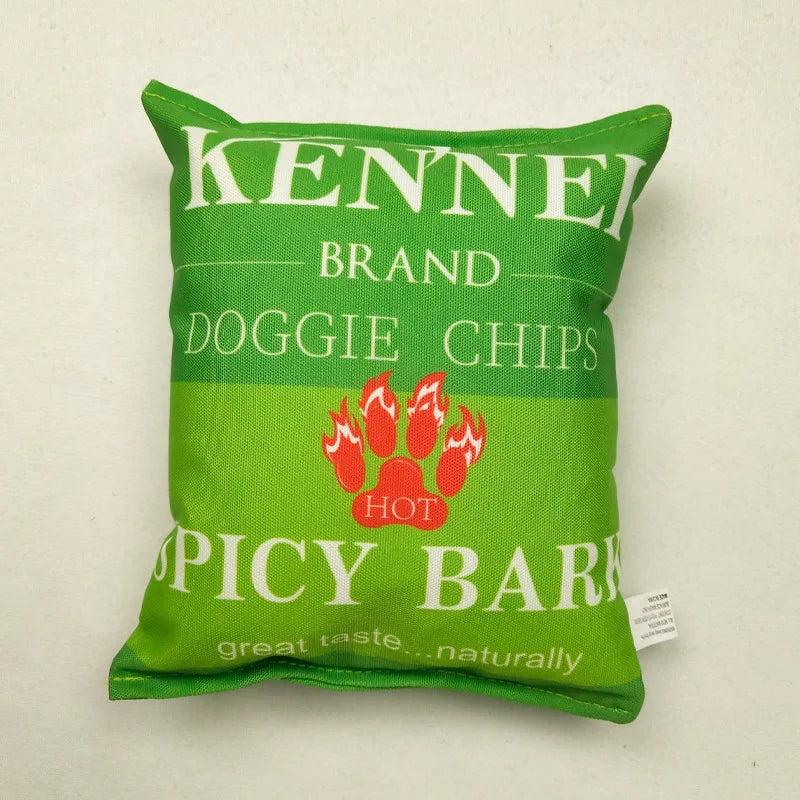 Funny Crisps Dog Chew Plush Dog Toy