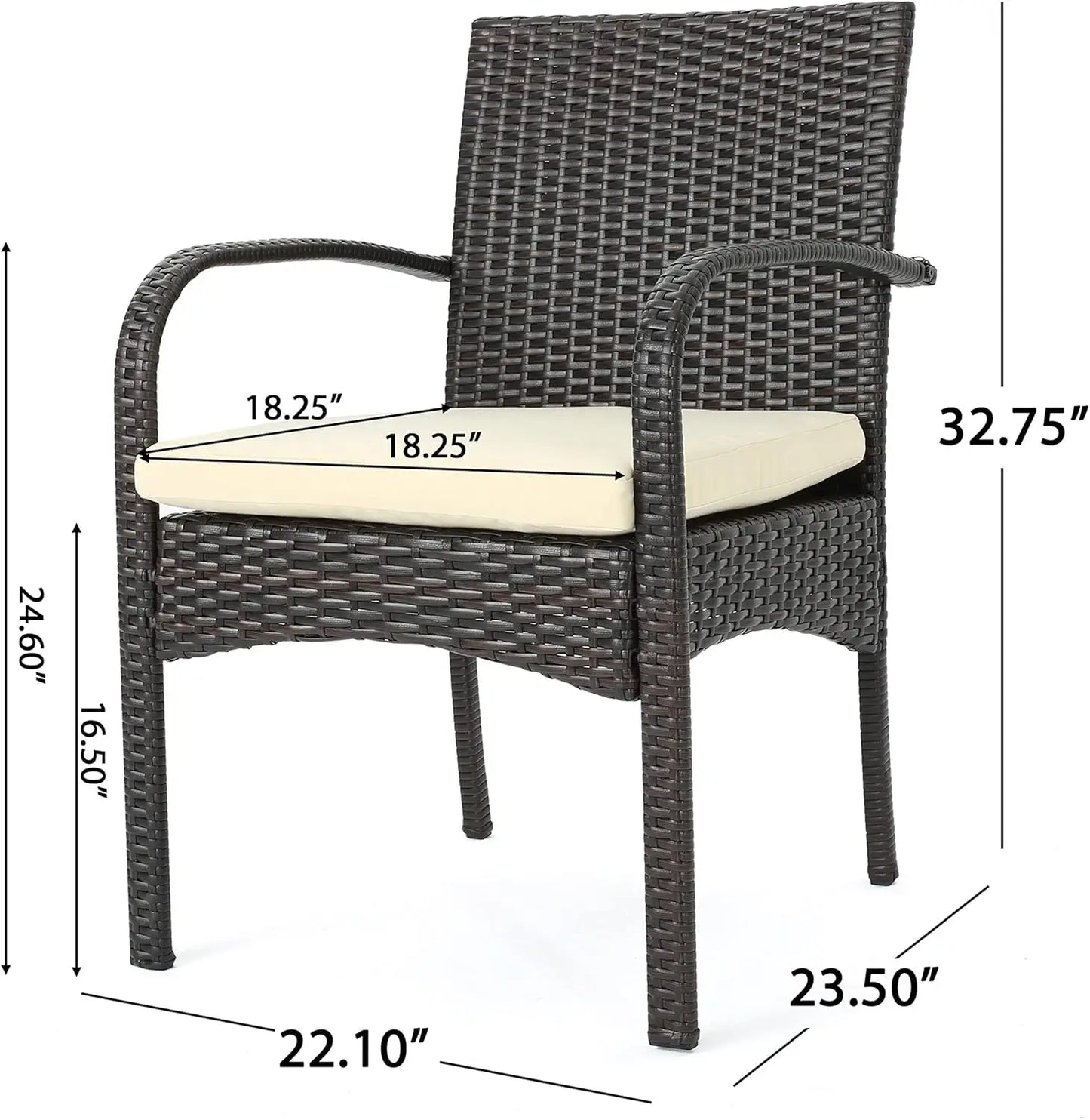 Theodore Outdoor Wicker 5 Piece Dining Set