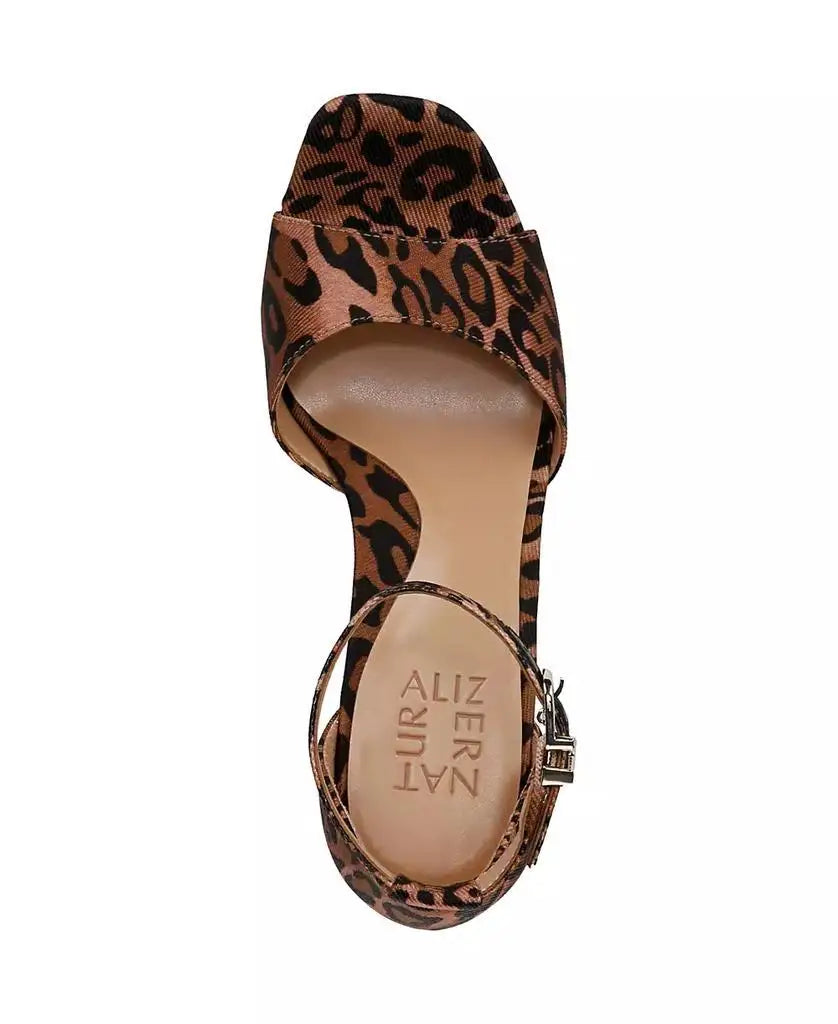 Naturalizer Malia Block Heel Open Square Toe Platform Sandals
