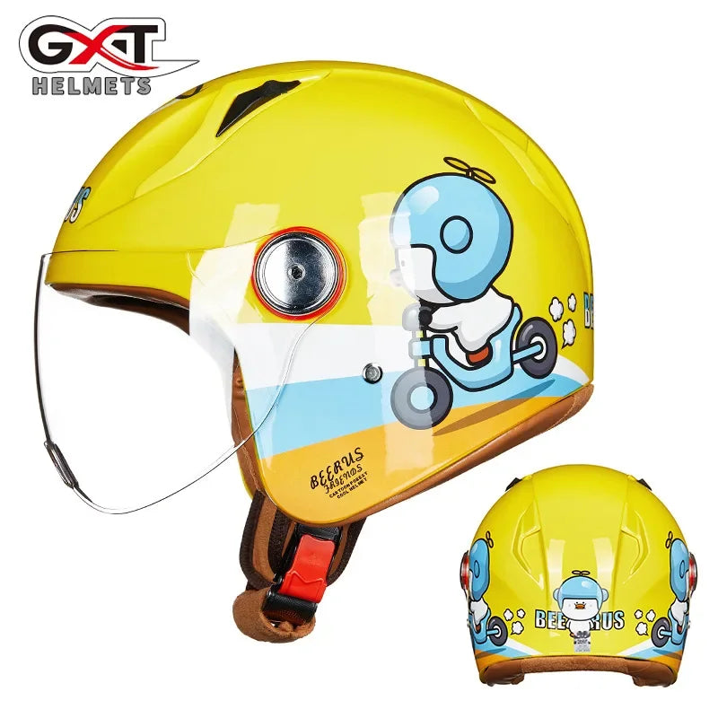 Child Cute Cartoon Motorcycle Helmet