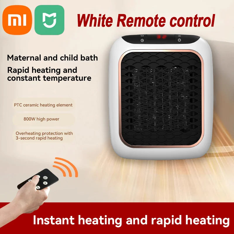 1200W Portable Remote Control Electric Heater Low Consumption