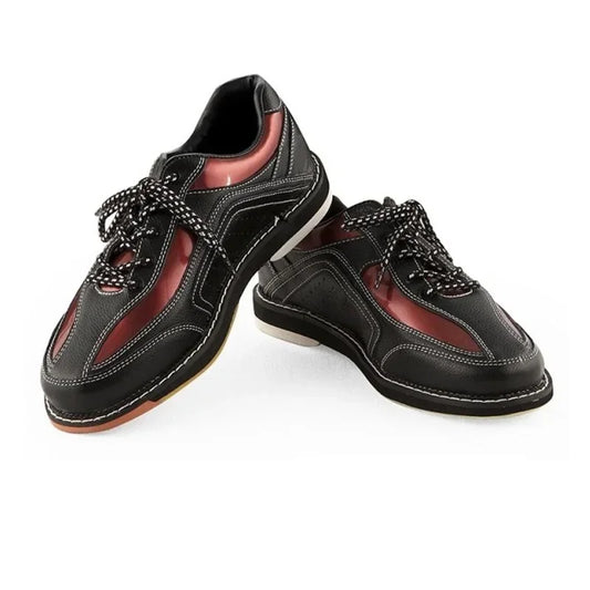 Professional Bowling Shoes Mens Soft Leather Cushioning