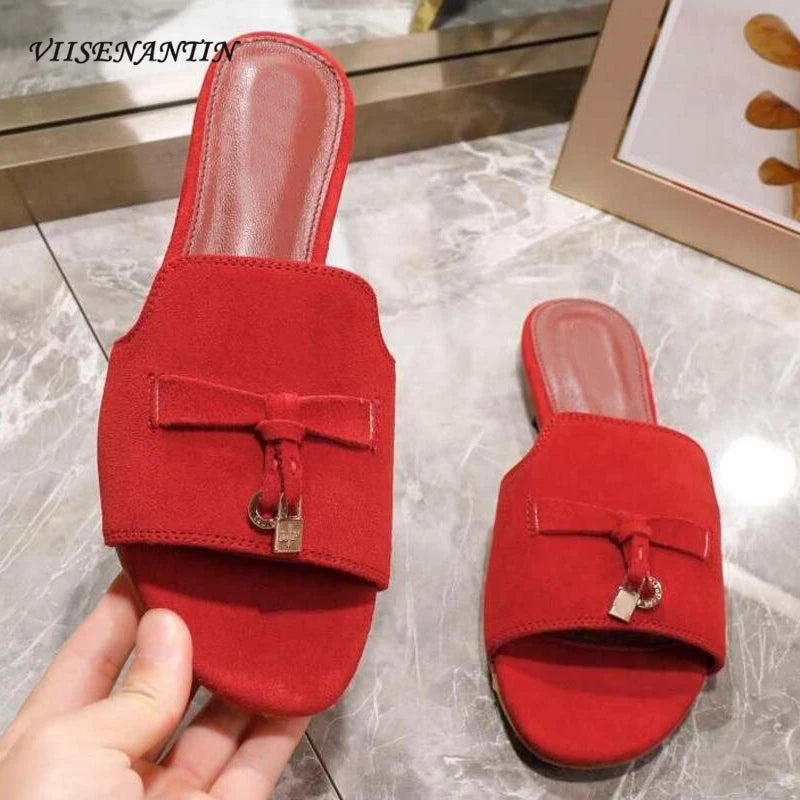Leisure Ladies Flat Slipper Shoe Slip on