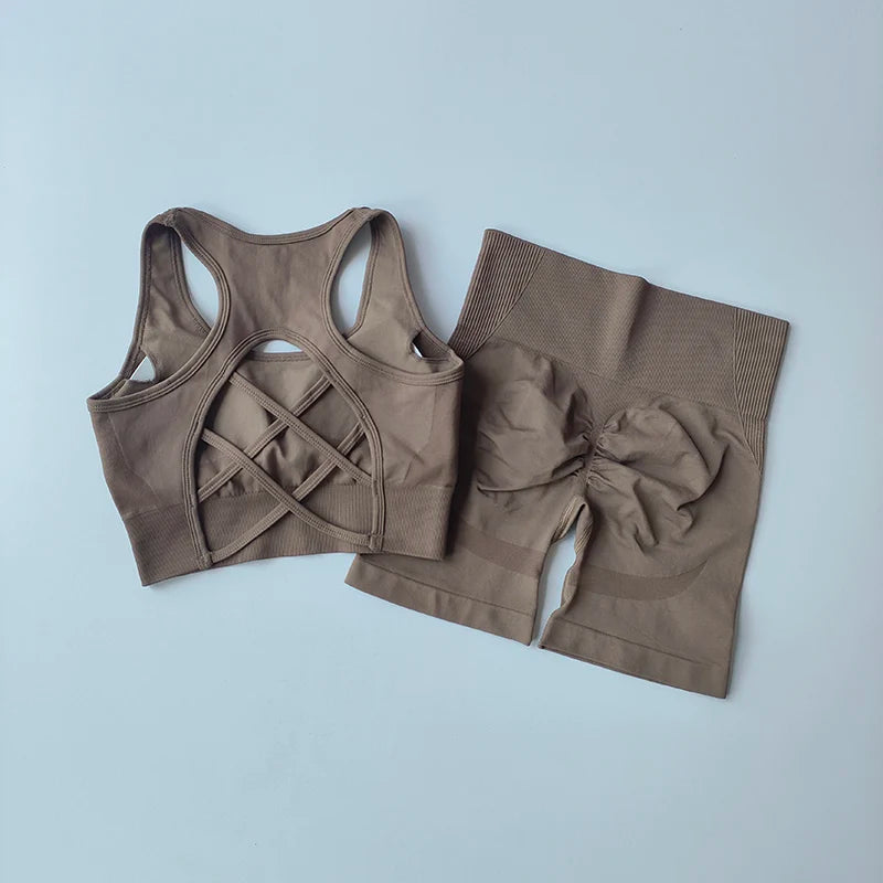 2 PCS Seamless Yoga Set Sexy