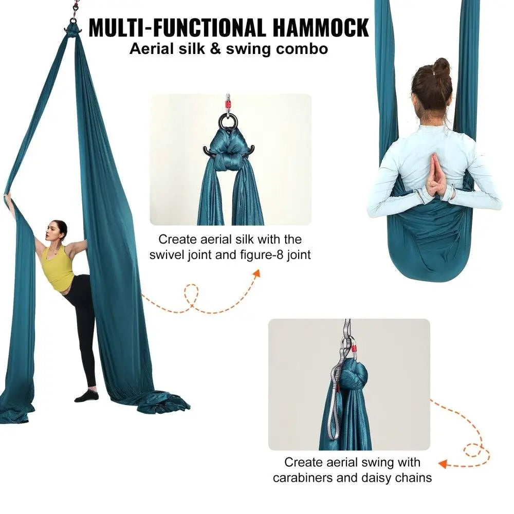 8.7 Yards Aerial Silk Yoga Swing Kit