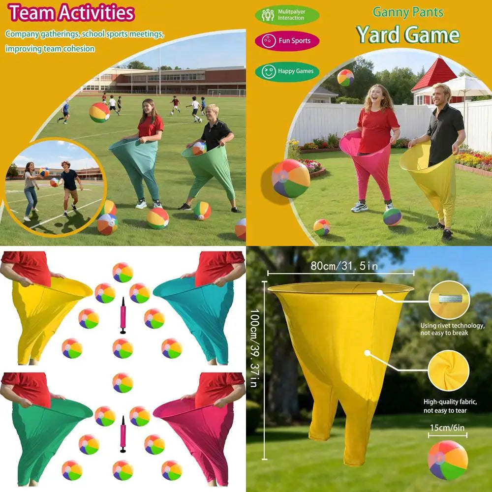 Granny Pants Yard Game Hilarious Inflatable Ball Relay