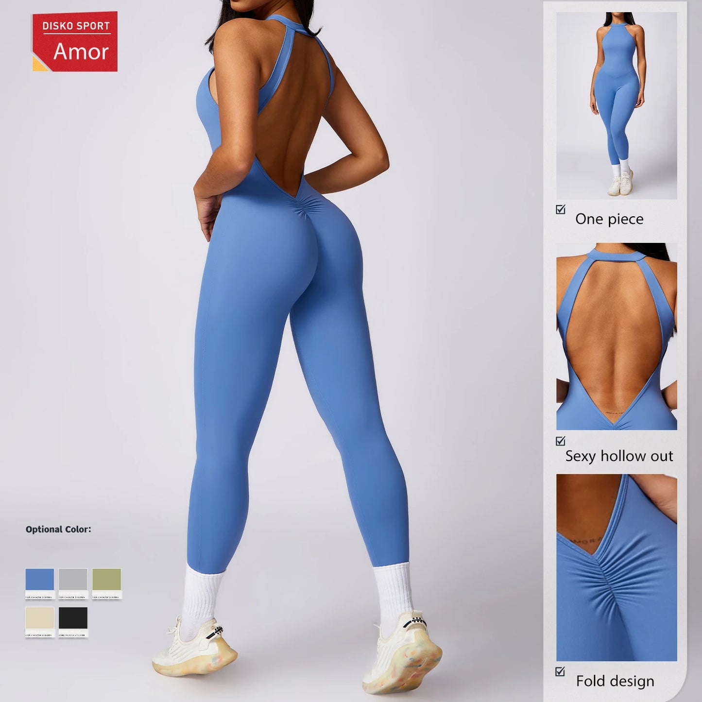 Female one-piece yoga wear