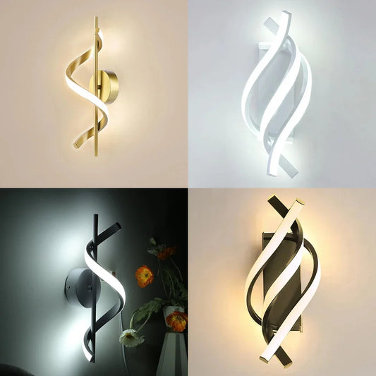 LED Spiral Luxurious Modern Wall Lamp