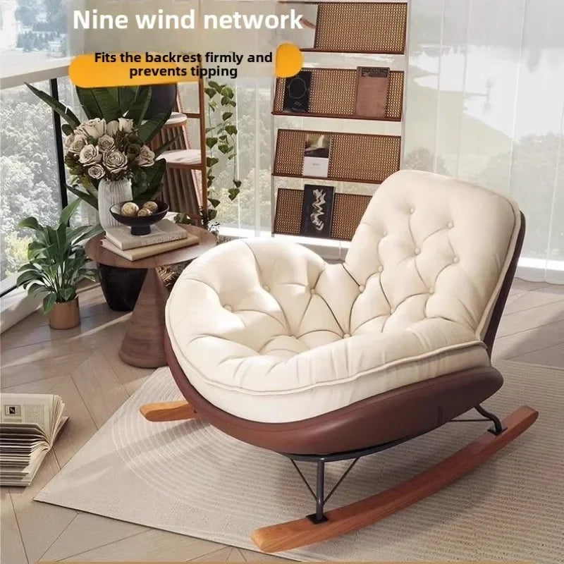 Modern Luxury Honeycomb Lazy Rocking Chair