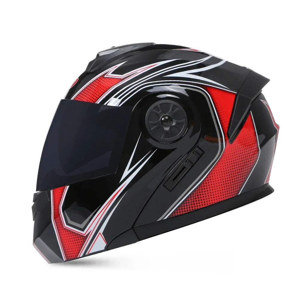 DOT Approved Full Face Motorcycle Helmets Double Visor