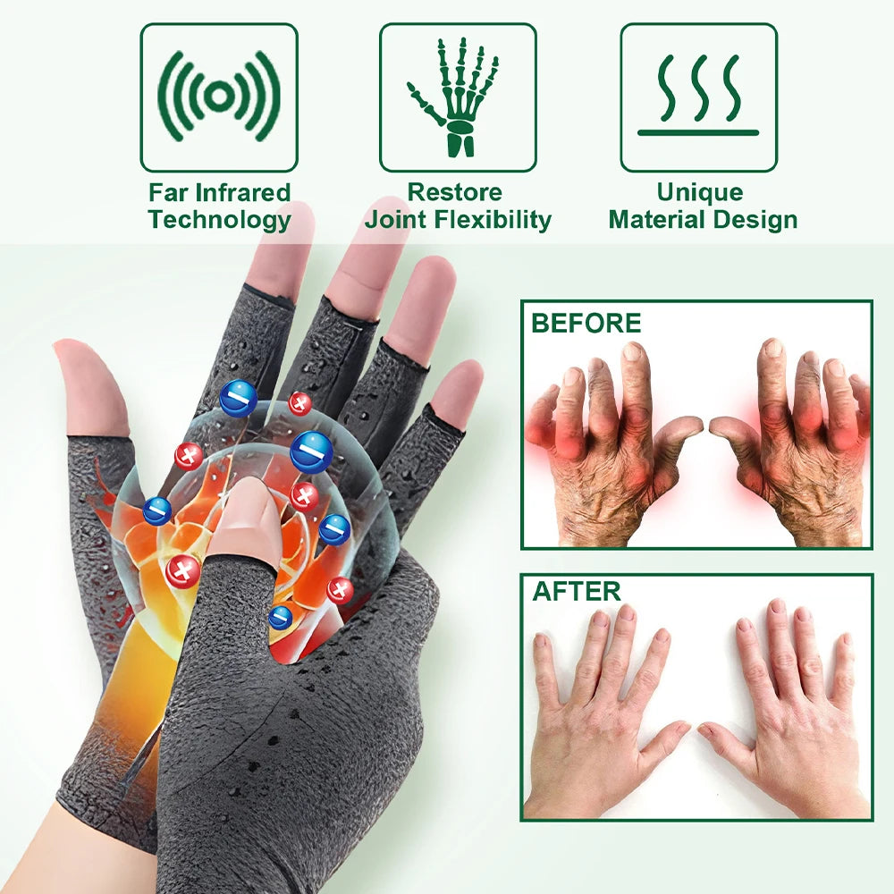 Compression Arthritis Gloves Wrist Support Therapy Pain Relief