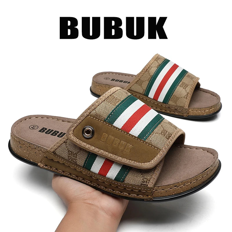 Men's Slides Adjustable Velcro, Stylish, Breathable