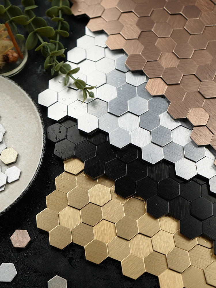 Luxury Metal Peel and Stick Waterproof 3d Wall Panel