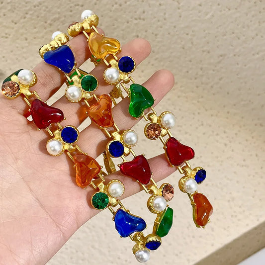 Women's Romantic Colorful Heart Jewelry