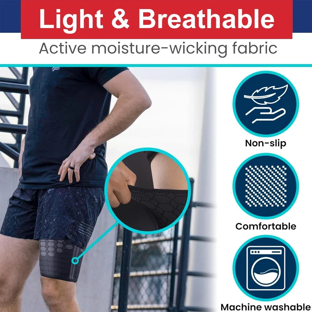 Thigh Hamstring Compression for Improved Blood Circulation
