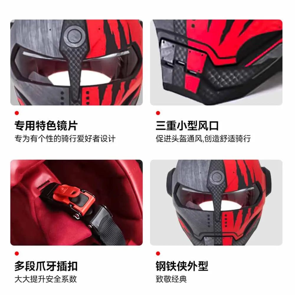M-XL Motorcycle Helmet Bright Joker Full Face